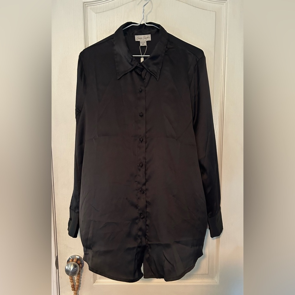 Charlie Paige Black Button-Up Shirt